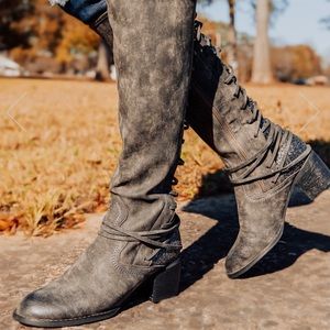 Laced & Loaded Adjustable Calf Riding Boots